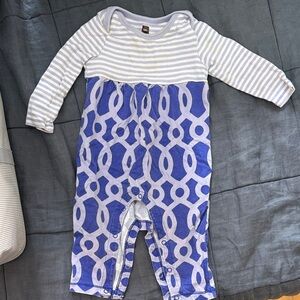 Tea Collection Blue and White Patterned One Piece